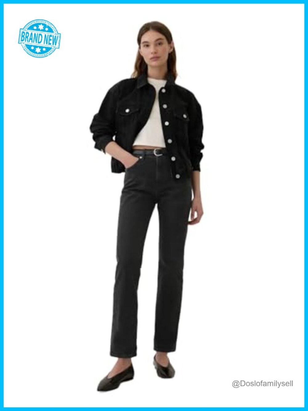 High Rise 90s Slim Straight Denim Jeans